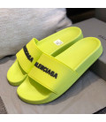 Light Green Balenciaga Slides