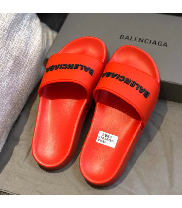 Red BALENCIAGA Slides