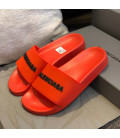 Red BALENCIAGA Slides