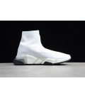 White Balenciaga SPEED TRAINER Black Bottom