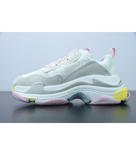 White & Pink Balenciaga Triple S Replica