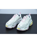 White & Pink Balenciaga Triple S Replica