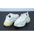 White & Pink Balenciaga Triple S Replica