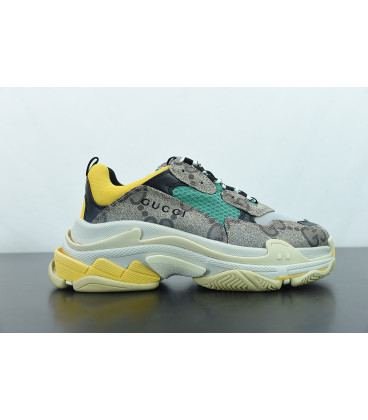 BALENCIAGA x GUCCI Triple S Yellow