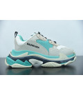 Balencaiga Triple S White Grey Turquoise