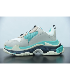 Balencaiga Triple S White Grey Turquoise