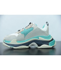 Balencaiga Triple S White Grey Turquoise