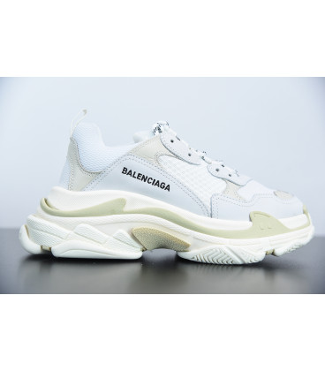 All White Triple S Balenciaga Replica