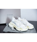 All White Triple S Balenciaga Replica