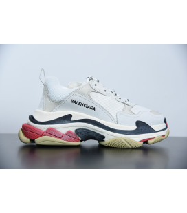 White Black Red Balenciaga Triple S