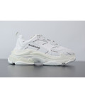 Triple S Trainers All White Allover Logo