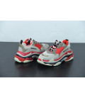 Light Grey Red Balenciaga Triple S