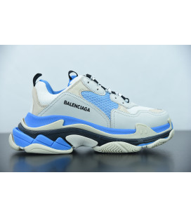 Sky Blue White Balenciaga Triple S