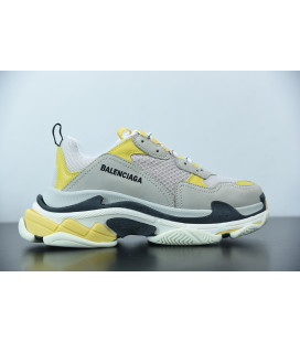 Grey Yellow Back Triple S Balenciaga