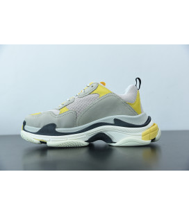 Grey Yellow Back Triple S Balenciaga