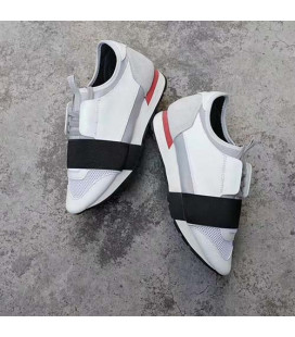 White Black Red Balenciaga Race Runner Sneaker