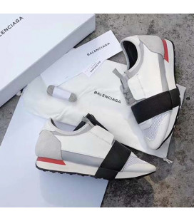 White Black Red Balenciaga Race Runner Sneaker