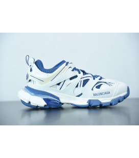 WORN OUT White Blue Track Trainer