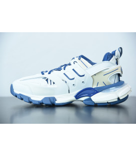 WORN OUT White Blue Track Trainer